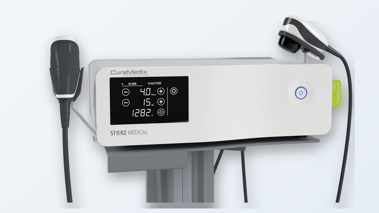 CuraMedix OrthoPulse Ultra 100+ shockwave therapy unit used at True Health Chiropractic & Acupuncture in Lombard, IL