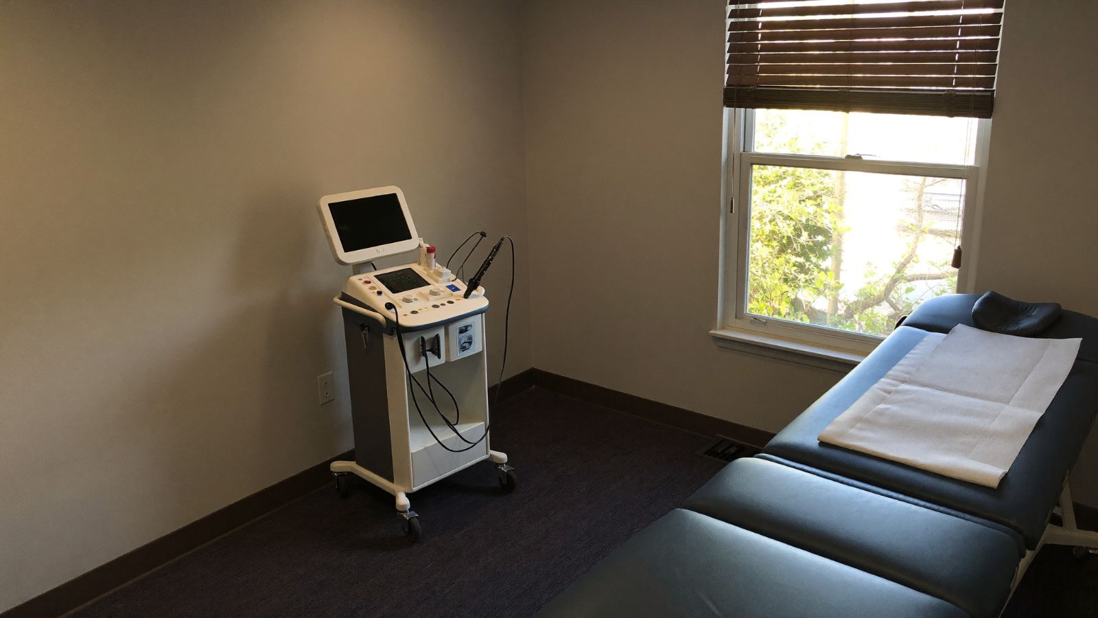 How many shockwave therapy sessions - treatment room in a Lombard IL clinic